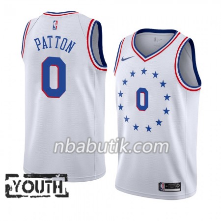NBA Børn Trøje Philadelphia 76ers Justin Patton 0 2018-19 Nike Hvid Swingman